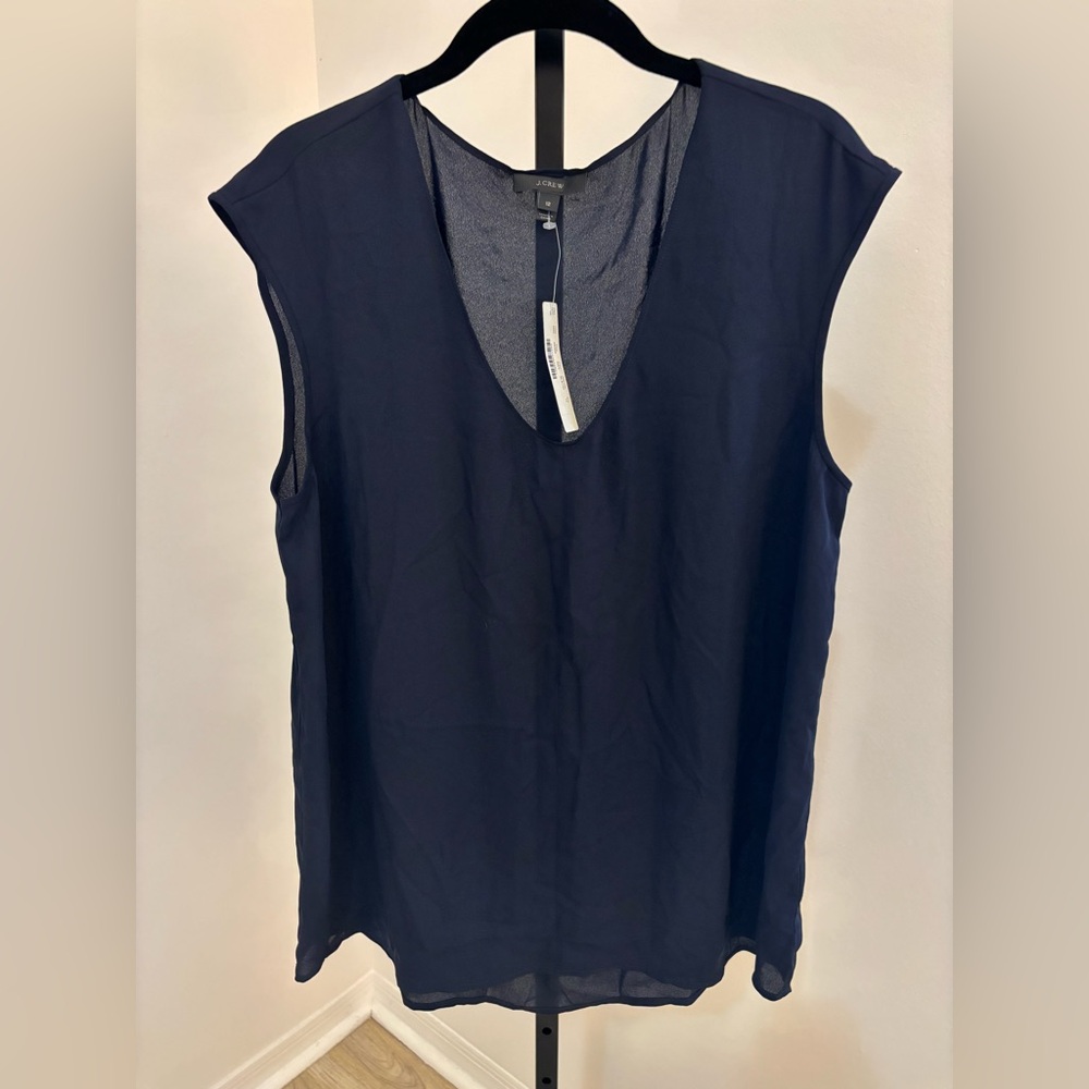 J.Crew  Navy Sleeveless Tank Top
